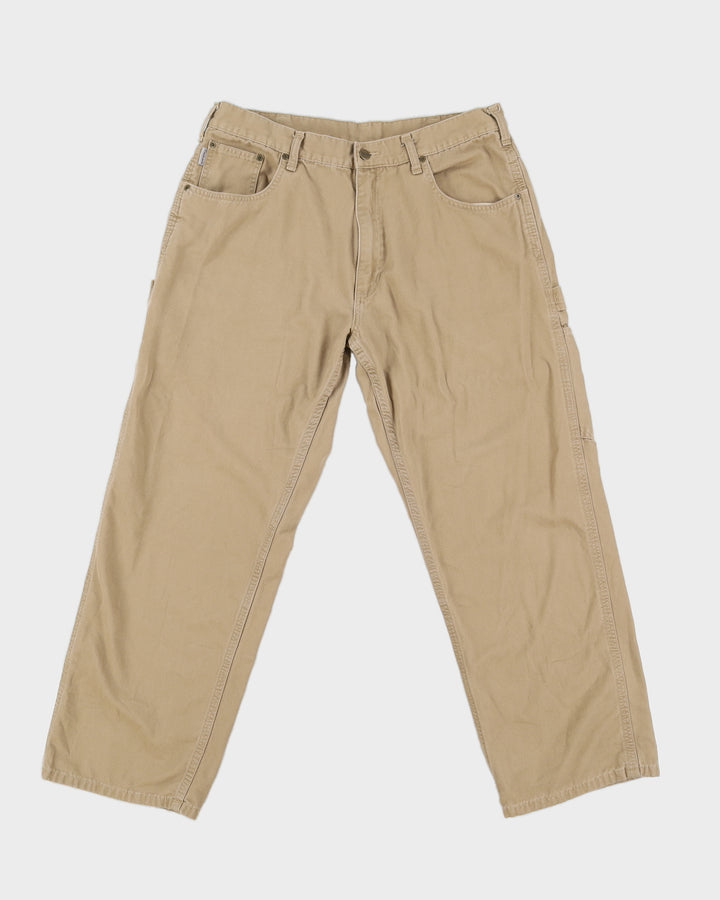 00s Carhartt Beige Cargo Trousers - W36 L30