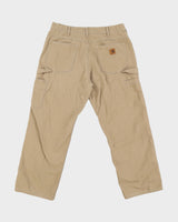 00s Carhartt Beige Cargo Trousers - W36 L30