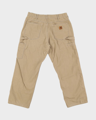 00s Carhartt Beige Cargo Trousers - W36 L30