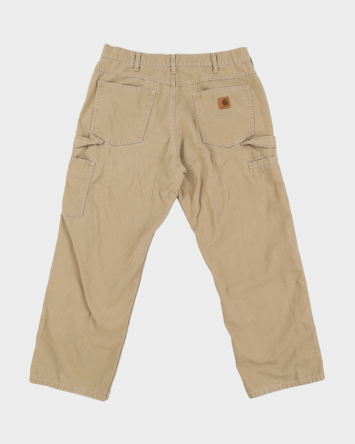 00s Carhartt Beige Cargo Trousers - W36 L30