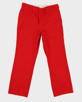 00s Dickies 874 Red Trousers - W36 L30