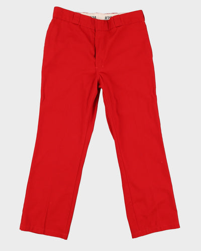 00s Dickies 874 Red Trousers - W36 L30