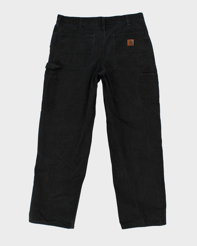 00s Carhartt Black Cargo Trousers - W35 L31