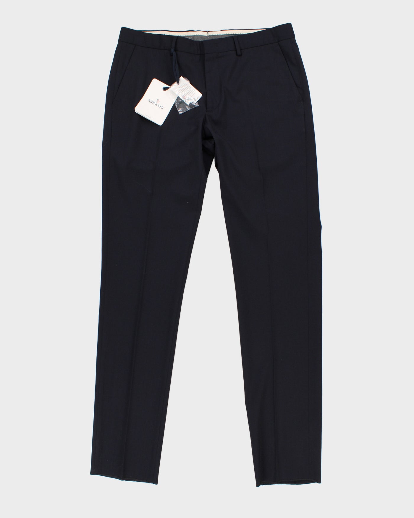 Moncler Navy Suit Trousers - W38 L36