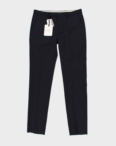 Moncler Navy Suit Trousers - W38 L36