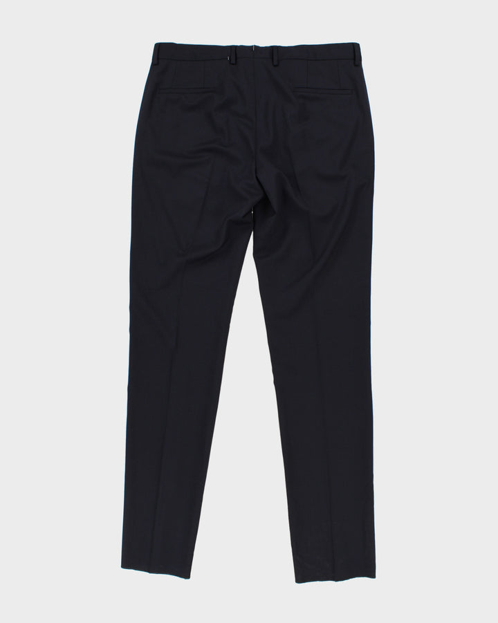 Moncler Navy Suit Trousers - W38 L36
