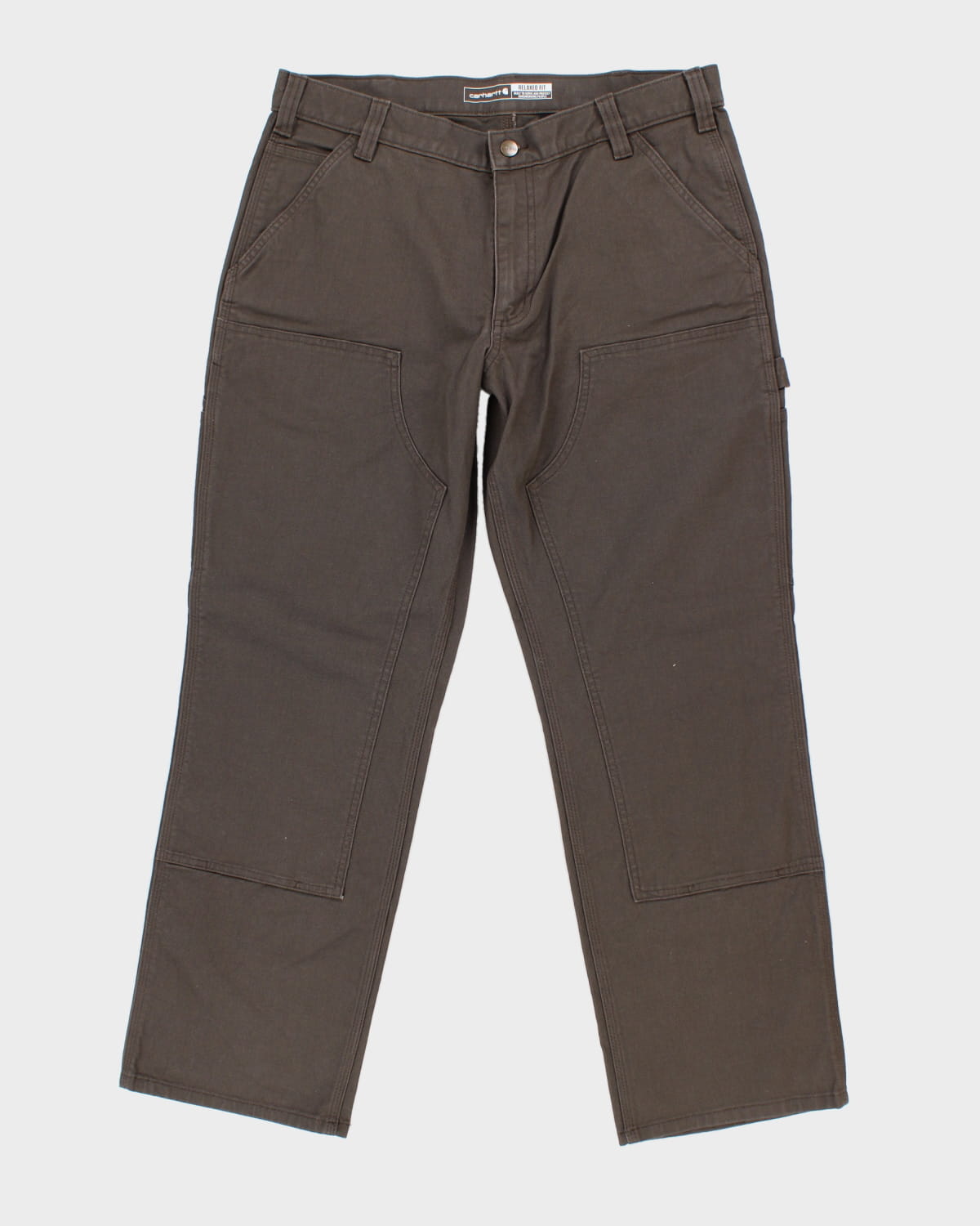 New Carhartt Relaxed Fit Duck Double-Front Utility Work Pant - W35 L30