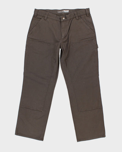 New Carhartt Relaxed Fit Duck Double-Front Utility Work Pant - W35 L30