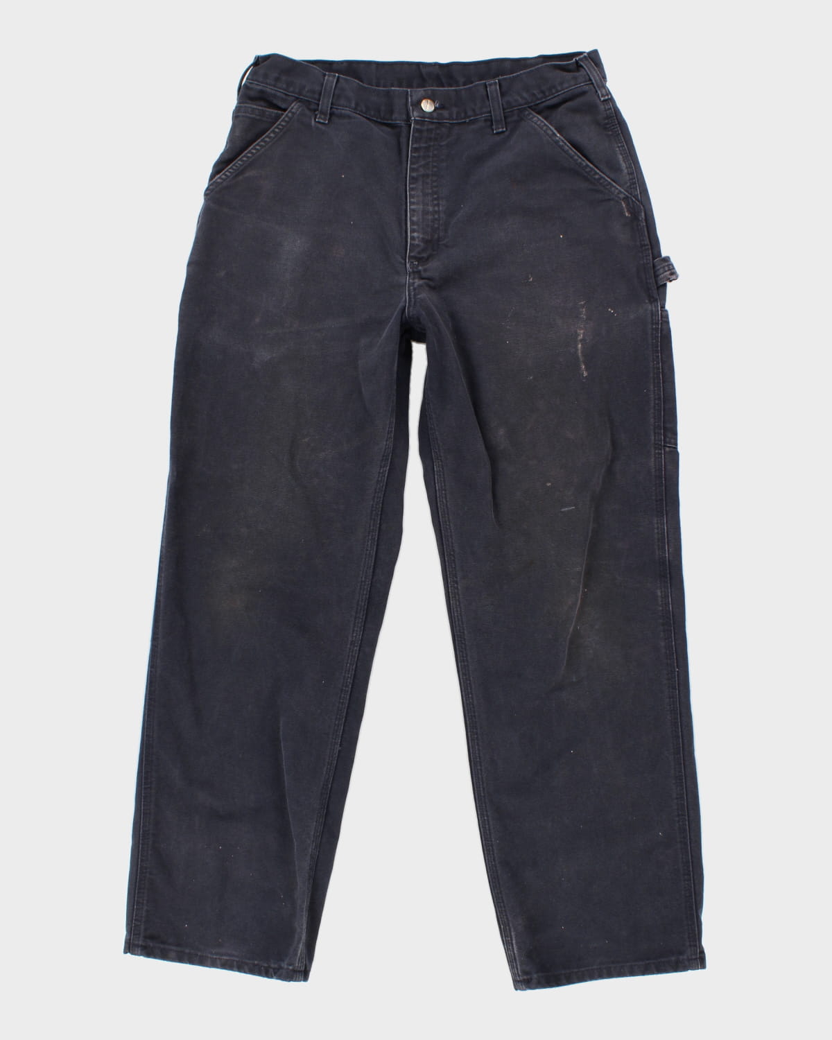 Mens Navy Carhartt Trousers