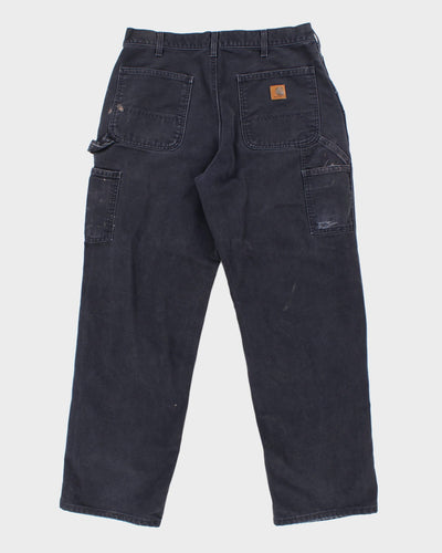 Mens Navy Carhartt Trousers