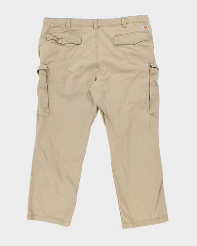 Carhart Beige Rugged Flex Relaxed Fit Cargo Trousers - W42 L30