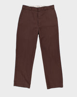 Vintage 70s Dickies Classic Brown Trousers - W36 L32