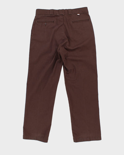 Vintage 70s Dickies Classic Brown Trousers - W36 L32