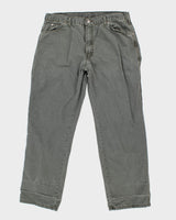 Genuine Dickies Relaxed Fit Green Carpenter Trousers - W38 L30