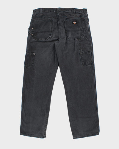 Dickies Black Carpenter Trousers - W36 L32