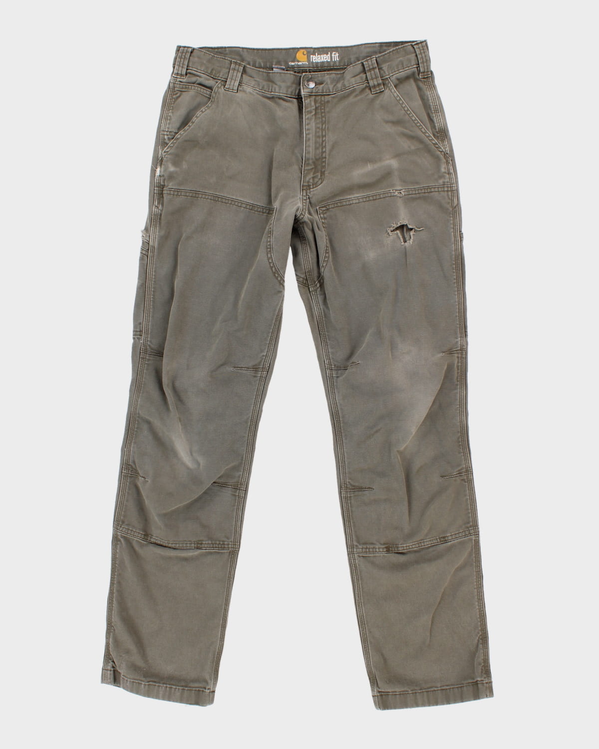 Carhartt Thrashed Double Knee Carpenter Trousers - W34 L34