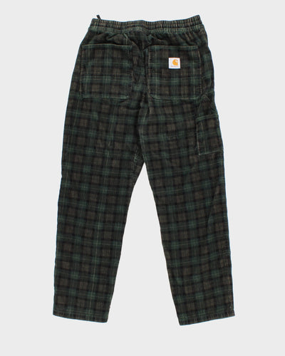 Carhartt Men's Tartan Corduroy Trousers - M