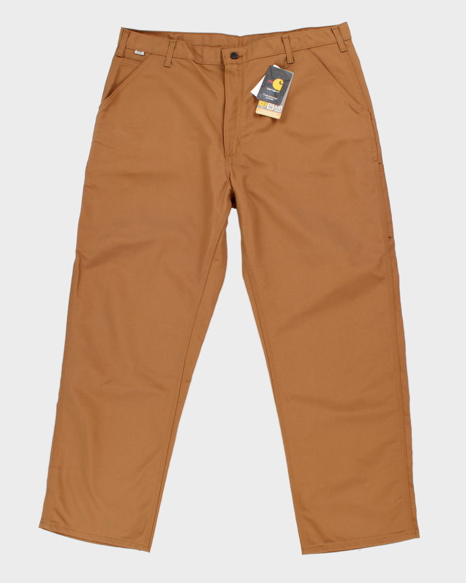 Carhartt Flame Resistant Sand Coloured Trousers - W42 L30