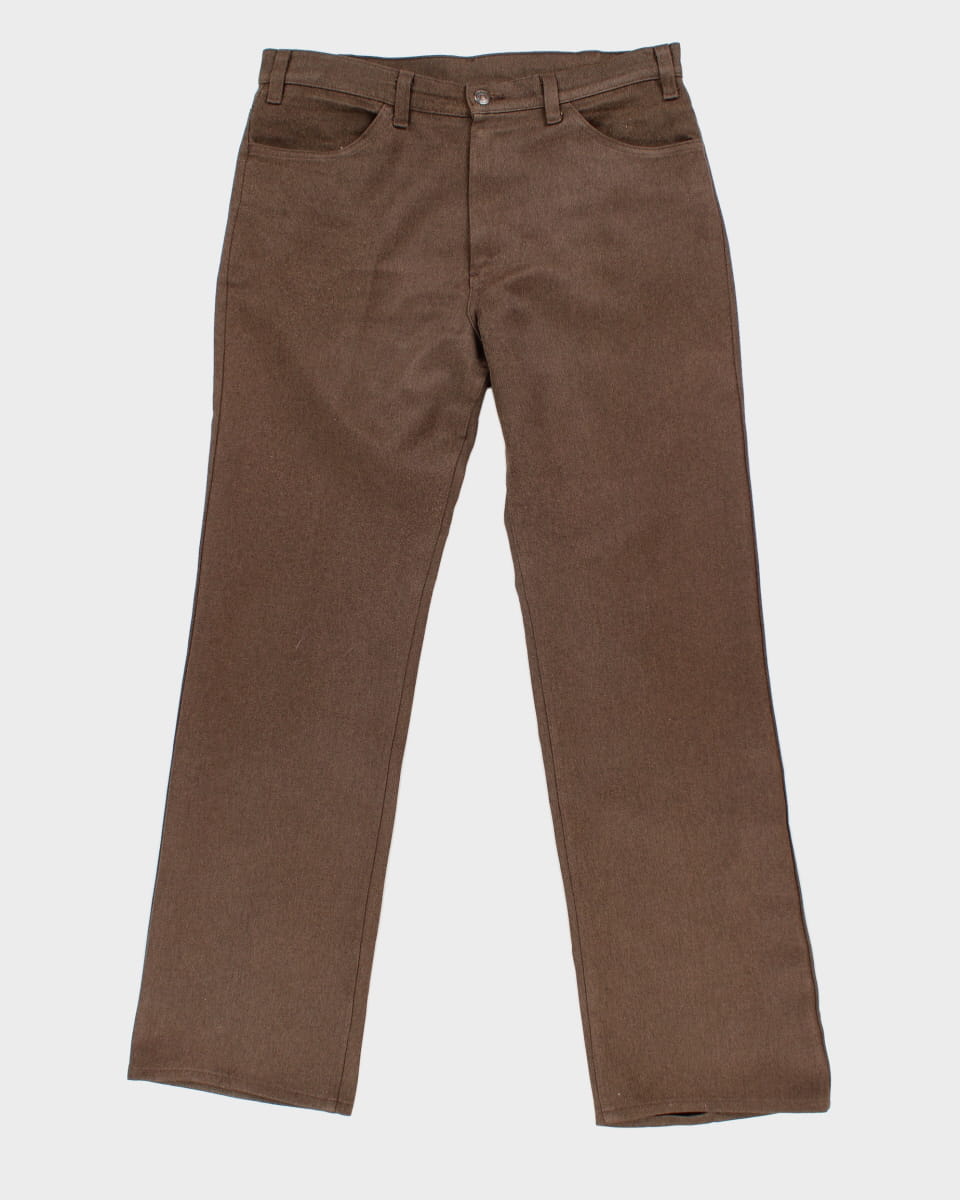 Vintage 70s Levi's Brown Tab 520 Trousers - W38 L33