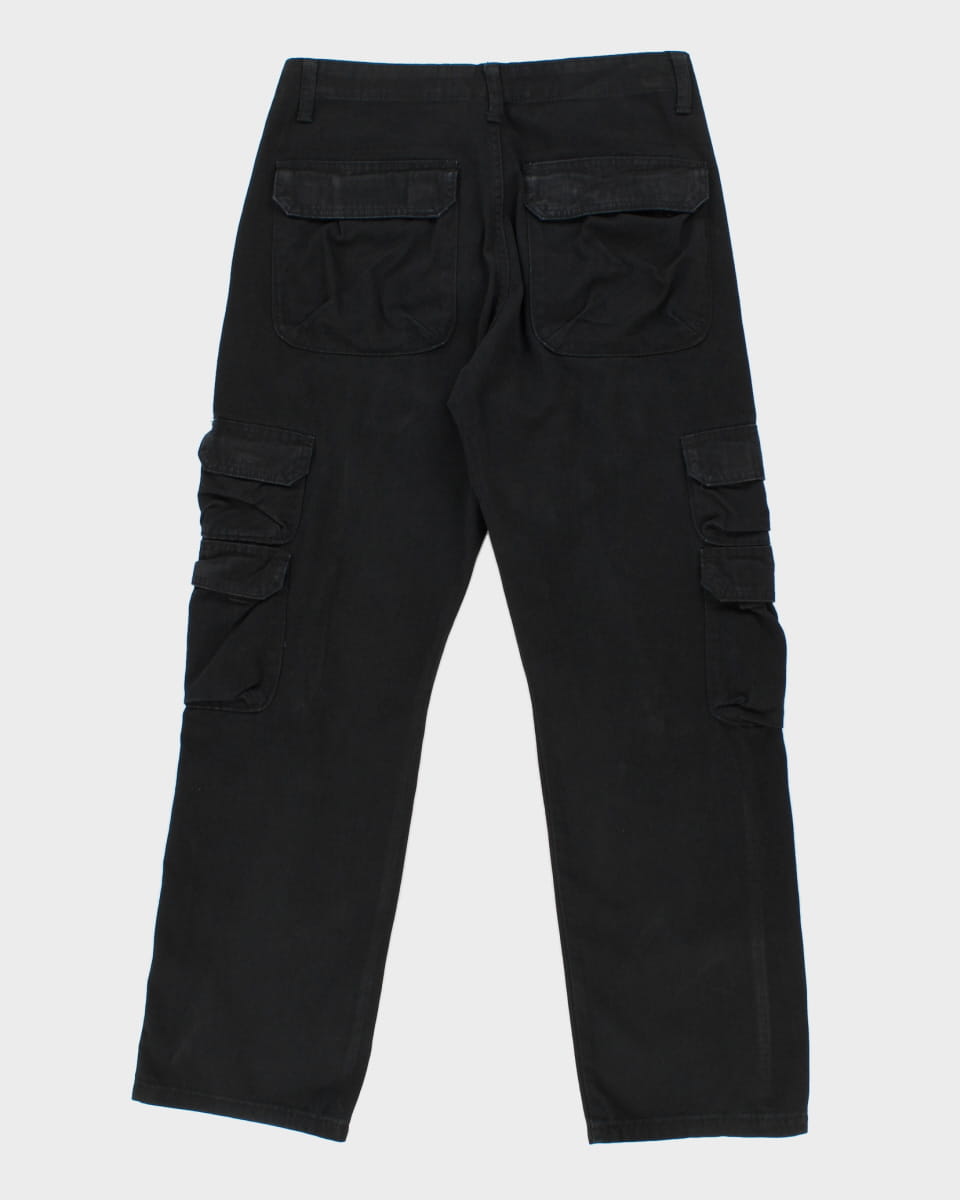 00s Wrangler Black Cargo Trousers - W29 L30