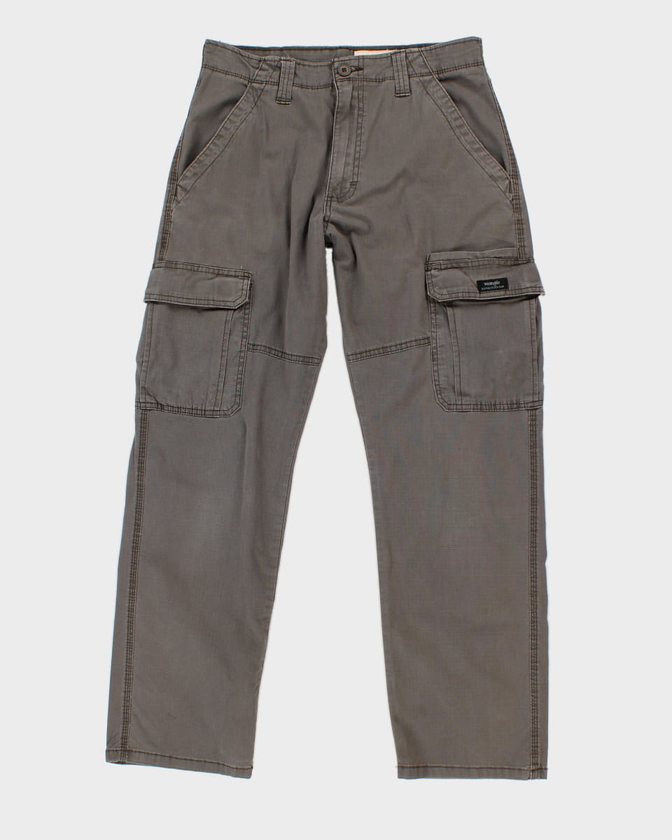 00s Wrangler Grey Cargo Trousers - W30 L30