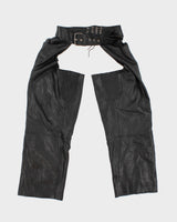 90's Bikers Leather Chaps - W:40