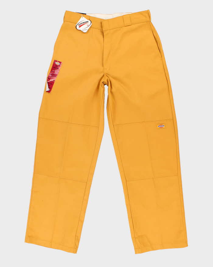 Deadstock Mens Mustard Yellow Dickies Trousers - M