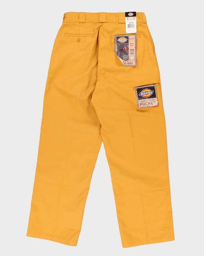 Deadstock Mens Mustard Yellow Dickies Trousers - M