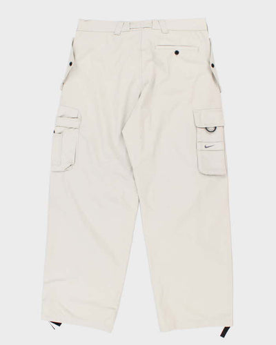 Deadstock Mens Nike Beige Utility Trousers - M