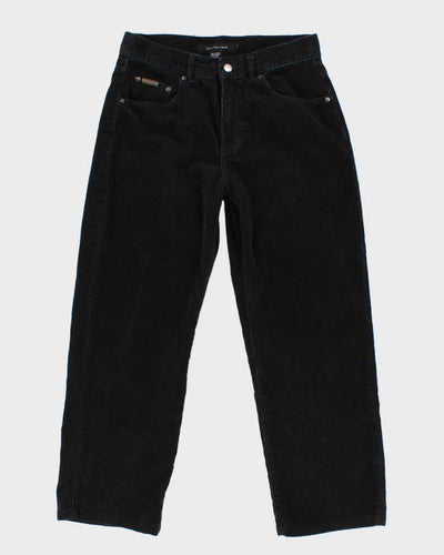 Men's Black Calvin Klein Corduroy Trousers - W30 L25