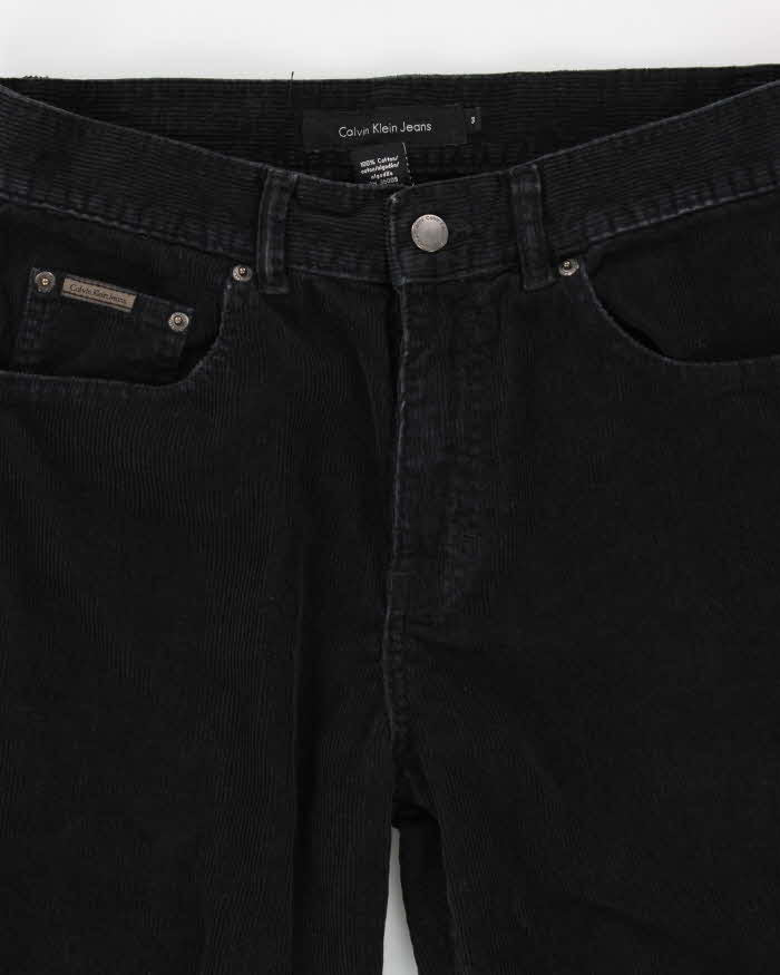 Men's Black Calvin Klein Corduroy Trousers - W30 L25