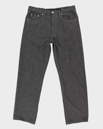 Mens Grey Boss Corduroy Trousers - W32 L30