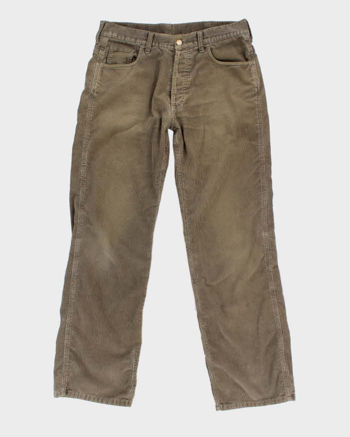 Mens Brown Carhartt Corduroy Trousers - W31 L34