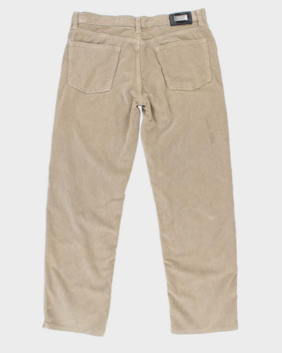 Mens Beige Boss Corduroy Trousers - W36 L31