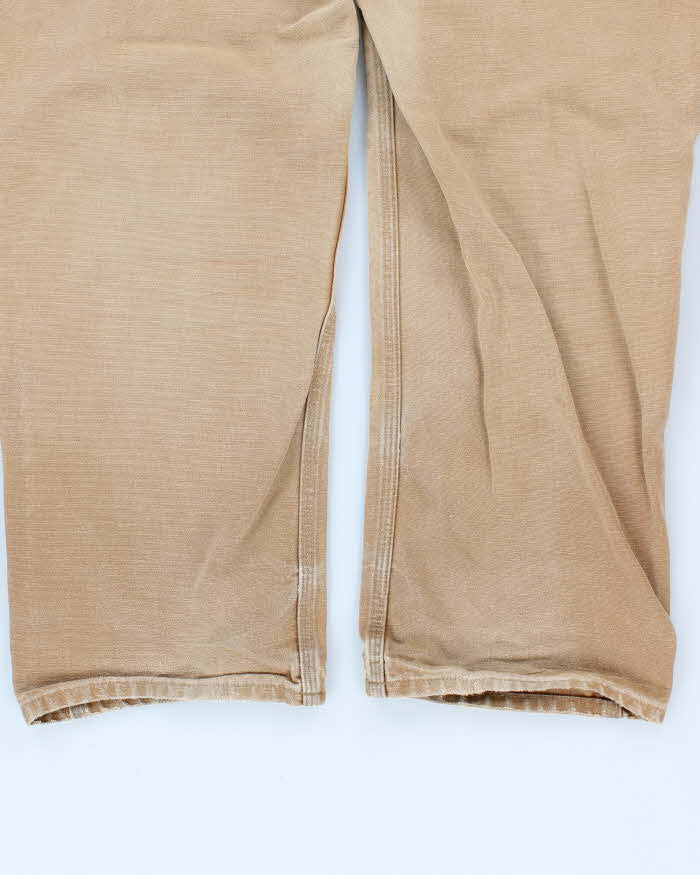 Vintage Carhartt Double Knee Faded Beige Workwear Trousers - W36 L30