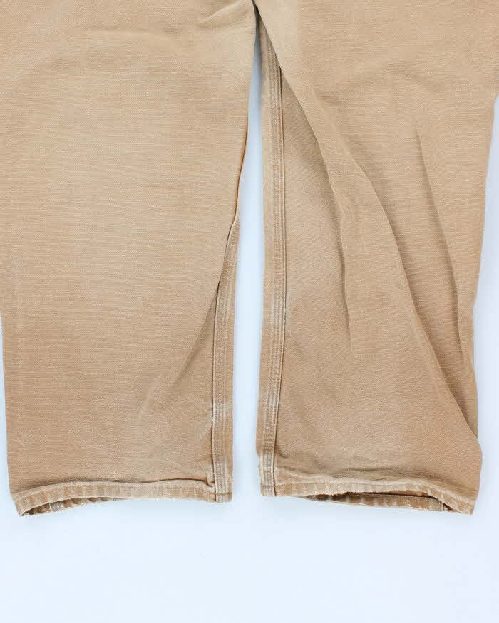 Vintage Carhartt Double Knee Faded Beige Workwear Trousers - W36 L30