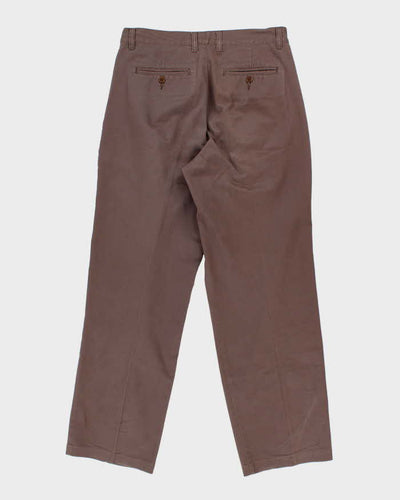 Men's Vintage Brown Dolce And Gabbana Pleated Trousers - W30 L30