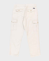 Chaps Cream Cargo Trousers - W34 L28