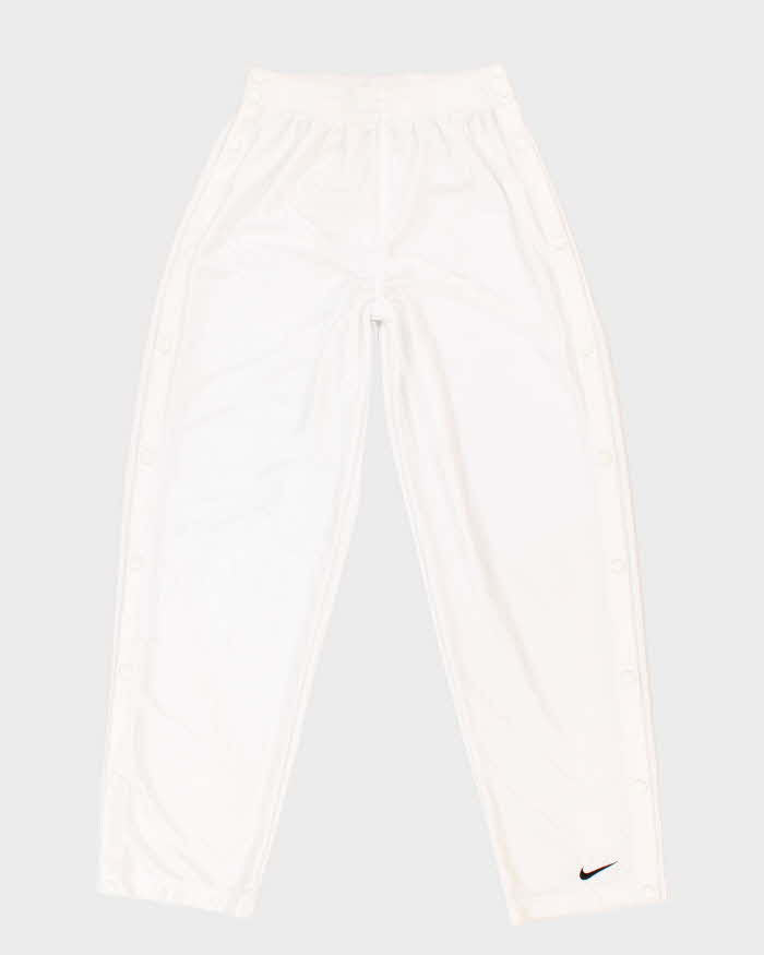 Vintage Men's White Nike Popper Pants - M