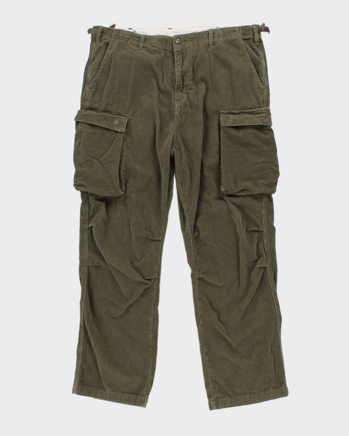 00s Carhartt Green Corduroy Trousers - W38 L32