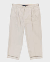 Brooks Brothers Beige Pleated Trousers - W38 L28