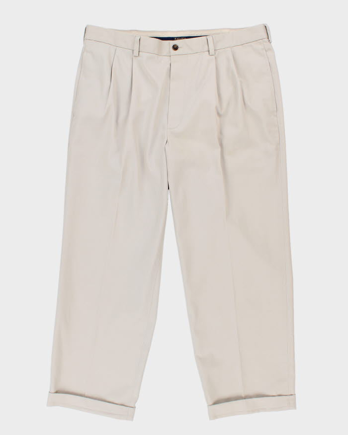 Brooks Brothers Beige Pleated Trousers - W38 L28