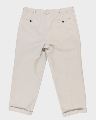 Brooks Brothers Beige Pleated Trousers - W38 L28