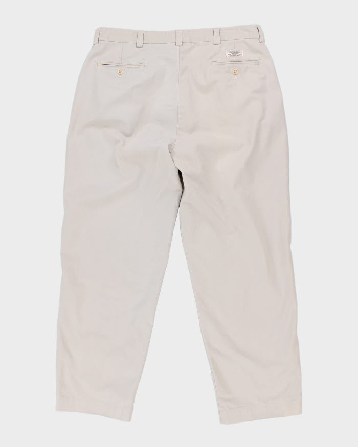 Vintage 90s Polo by Ralph Lauren Cream Trousers - W36 L29