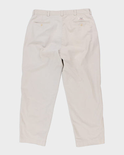 Vintage 90s Polo by Ralph Lauren Cream Trousers - W36 L29