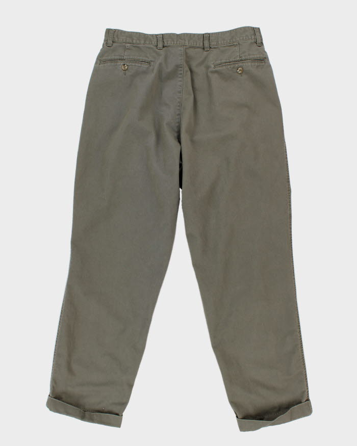 Vintage Eddie Bauer Pleated Khaki Trousers - W34 L30