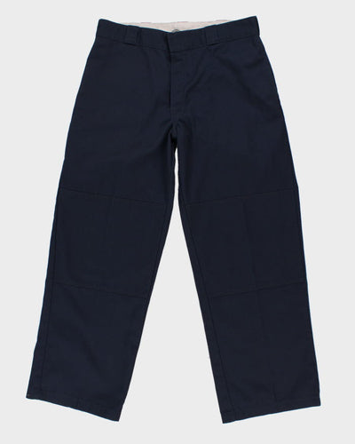 00s Dickies Navy Loose Fit Trousers - W34 L30