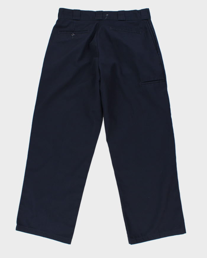 00s Dickies Navy Loose Fit Trousers - W34 L30