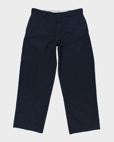 00s Dickies Navy Loose Fit Trousers - W34 L30