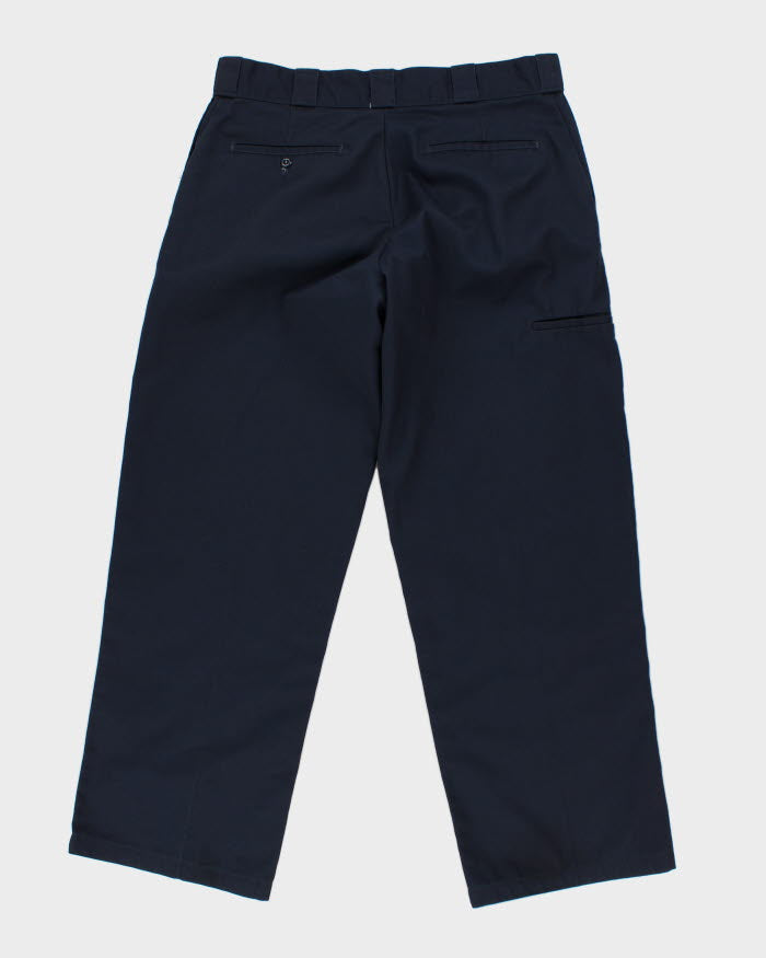 00s Dickies Navy Loose Fit Trousers - W34 L30